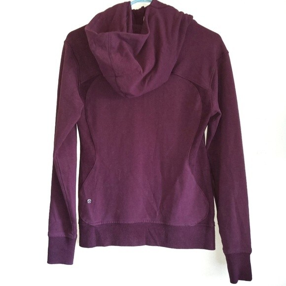 Lululemon On The Daily Hoodie Heathered Bordeaux Drama French Terry Size 4 - Picture 2 of 11